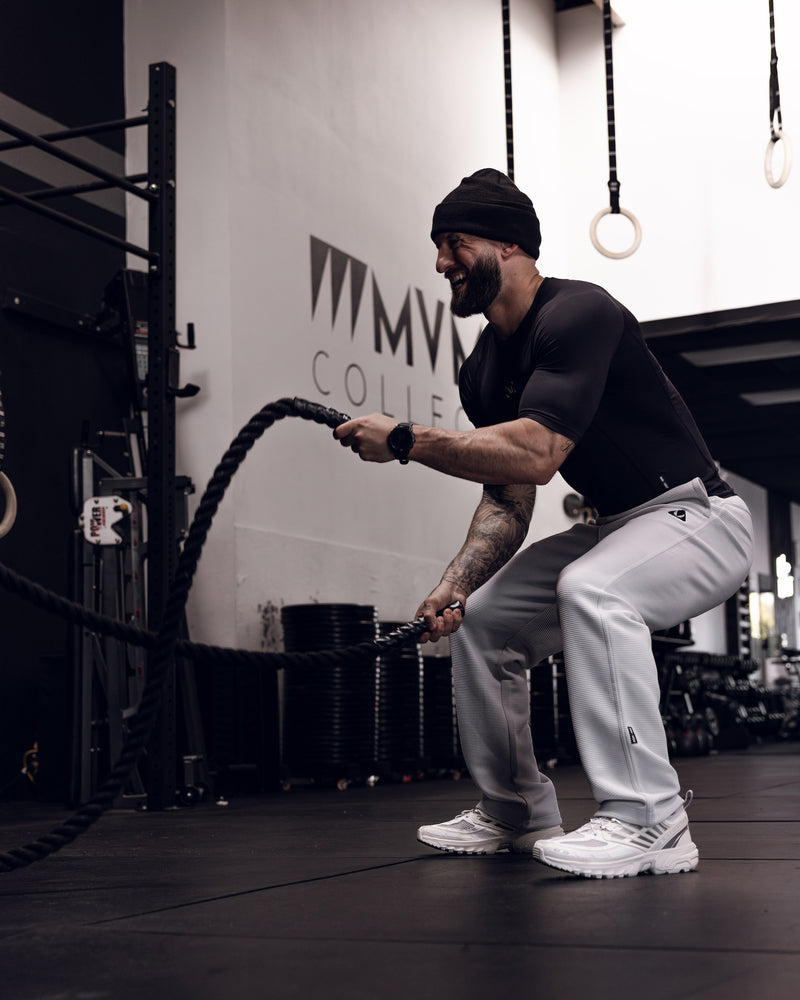 1034. Deltapeak® Straight Leg Sweats - Light Grey