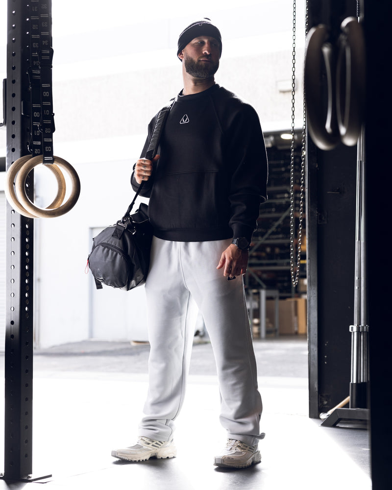 1020. Dri-Core™ Oversized Crewneck - Light Grey