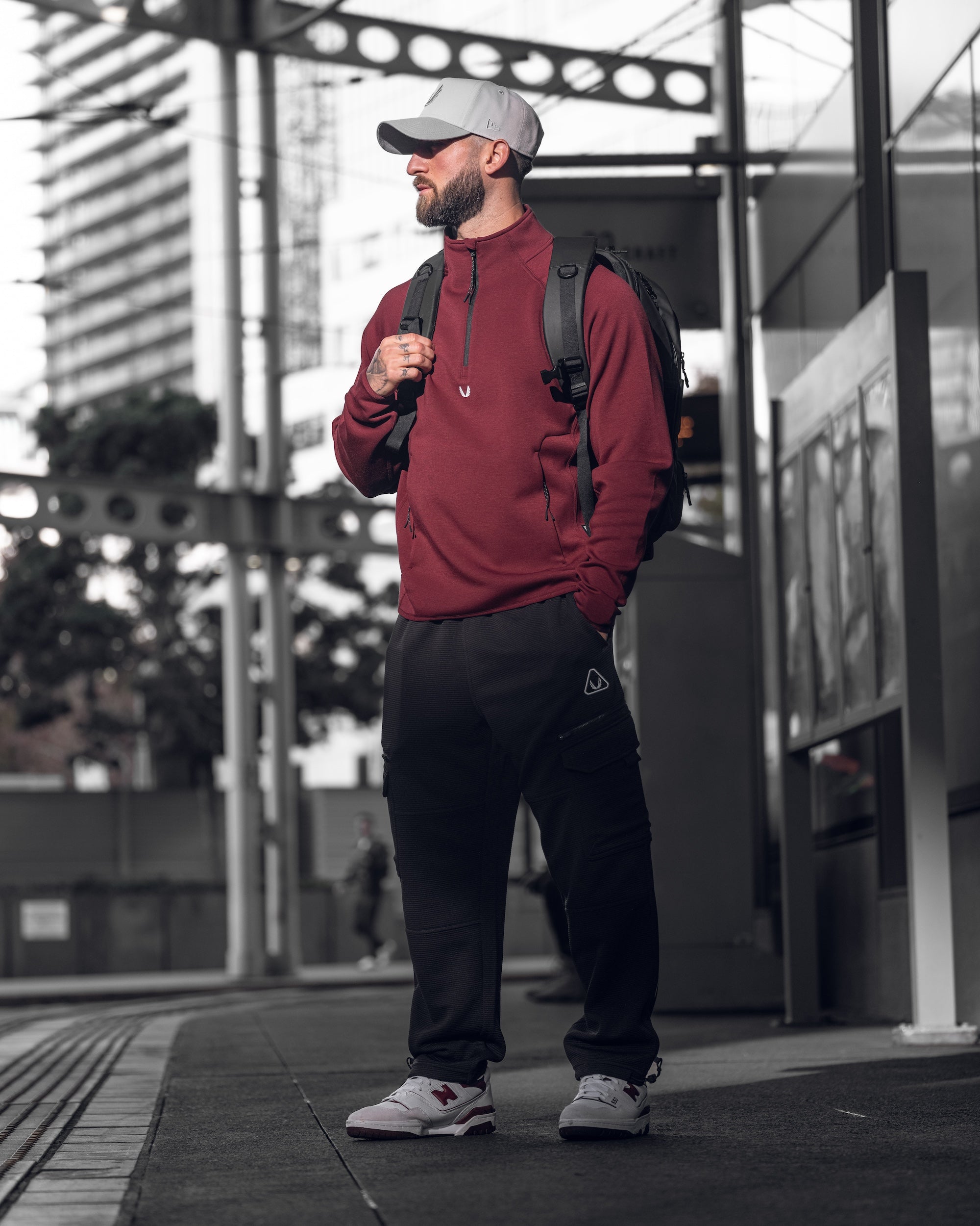 1021. Dri-Core™ Quarter Zip - Crimson