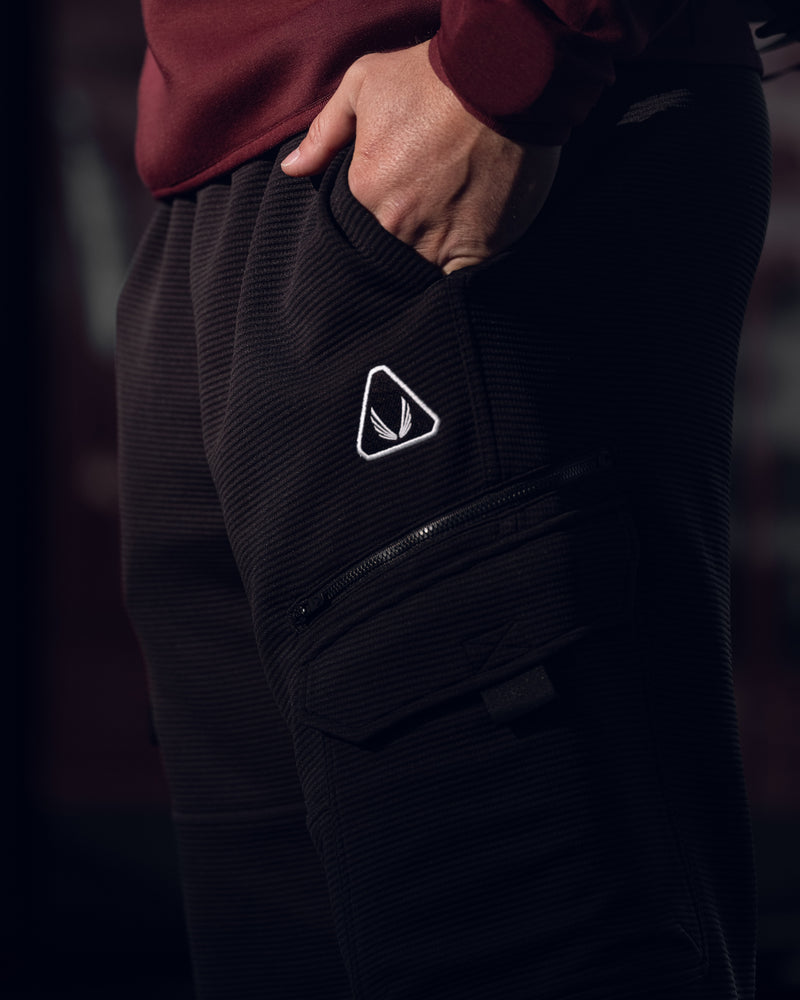 1033. Deltapeak® Cargo Cinch Jogger - Crimson