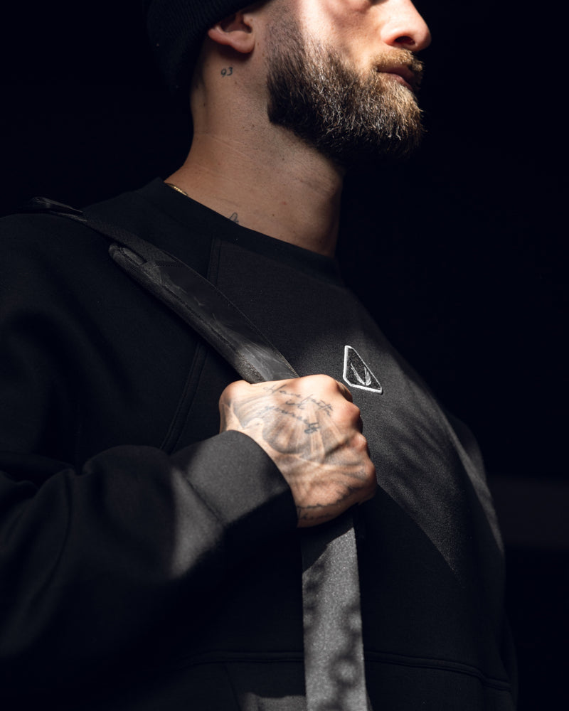 1020. Dri-Core™ Oversized Crewneck - Light Grey