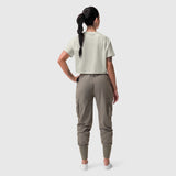 W018. AeroSilver® Cropped Tee - Ivory Cream