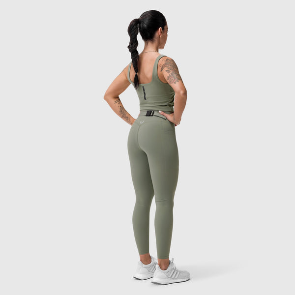 W030. Lycra® 3-in-1 Legging - Sage