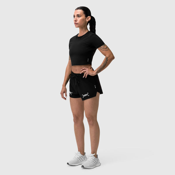 W037. Tetra-Lite® Linerless Short - Black "ASRV"