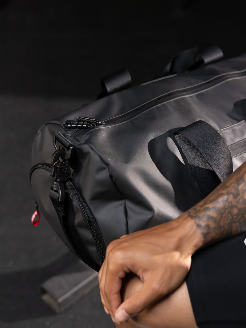 1229. Water Resistant Barrel Duffle Bag 45L - Black