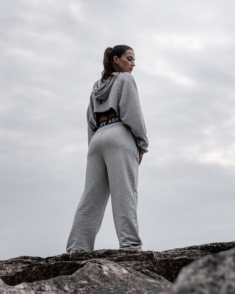 W034. Sorona® Terry Straight Leg Sweats - Black