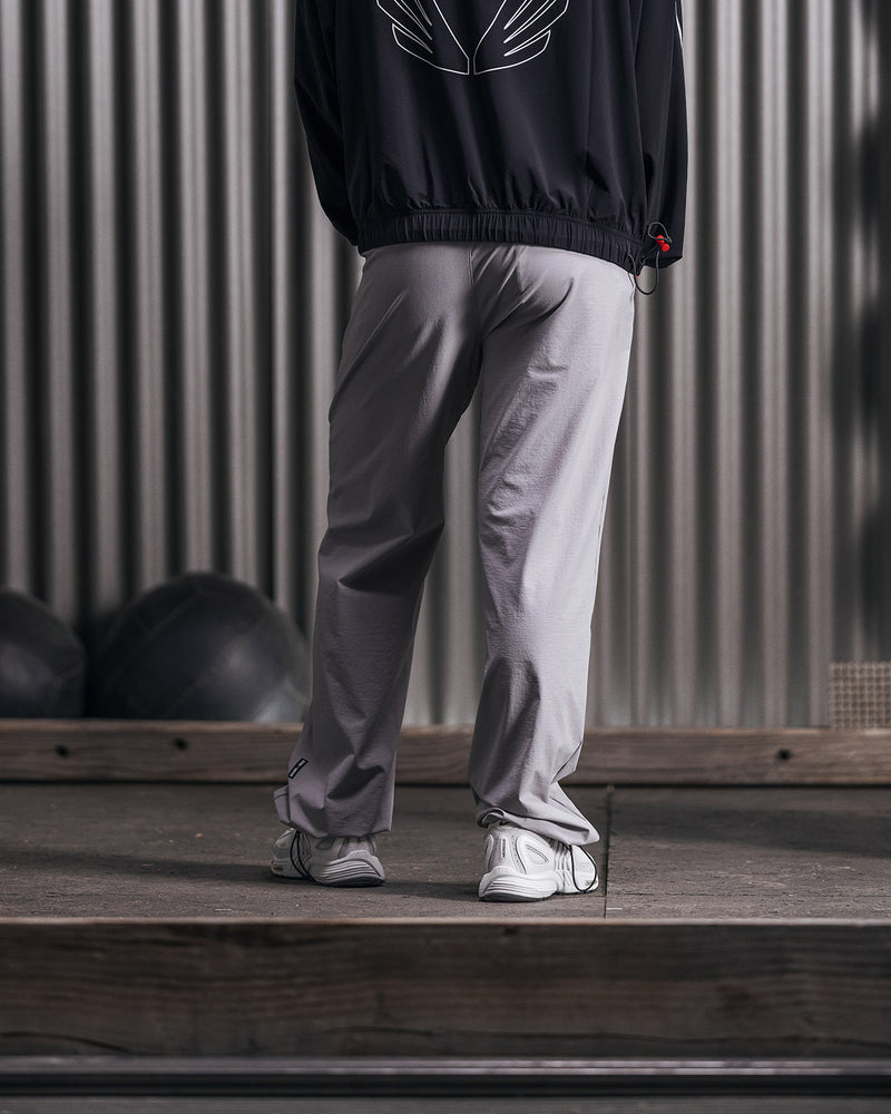 W036. Ripstop Relaxed Track Pant - Black