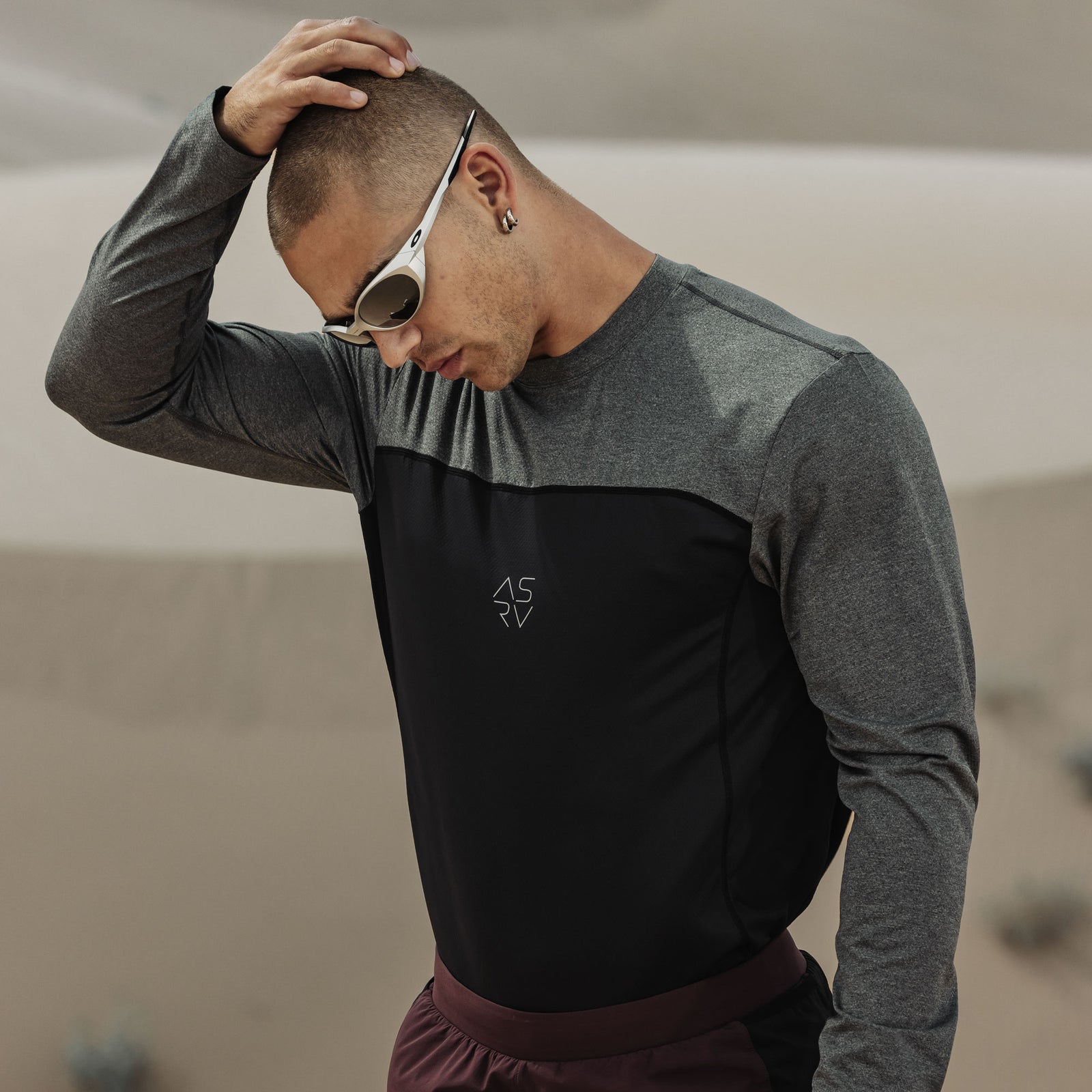 1190. AEROSILVER® UPF50+ Run Long Sleeve - Black – ASRV