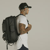 0580. Waterproof Large Travel Backpack - Black