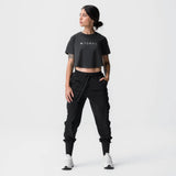 ASRV x Tonal Women's AeroSilver® Cropped Training Tee - Black
