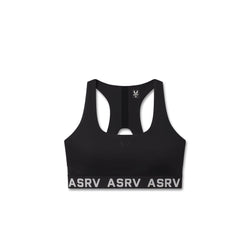 W083. LYCRA® ADAPTIV Racerback Sports Bra - Black