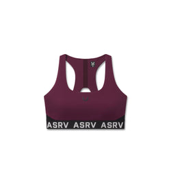 W083. LYCRA® ADAPTIV Racerback Sports Bra - Merlot