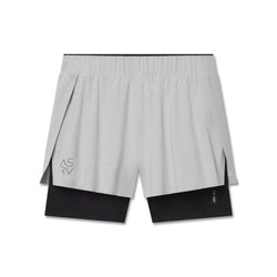 W087. Aerotex™ Side Split Liner Short - Slate Grey