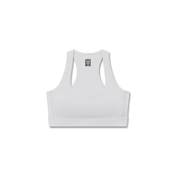W096. LYCRA® ADAPTIV Racerback Sports Bra - Slate Grey
