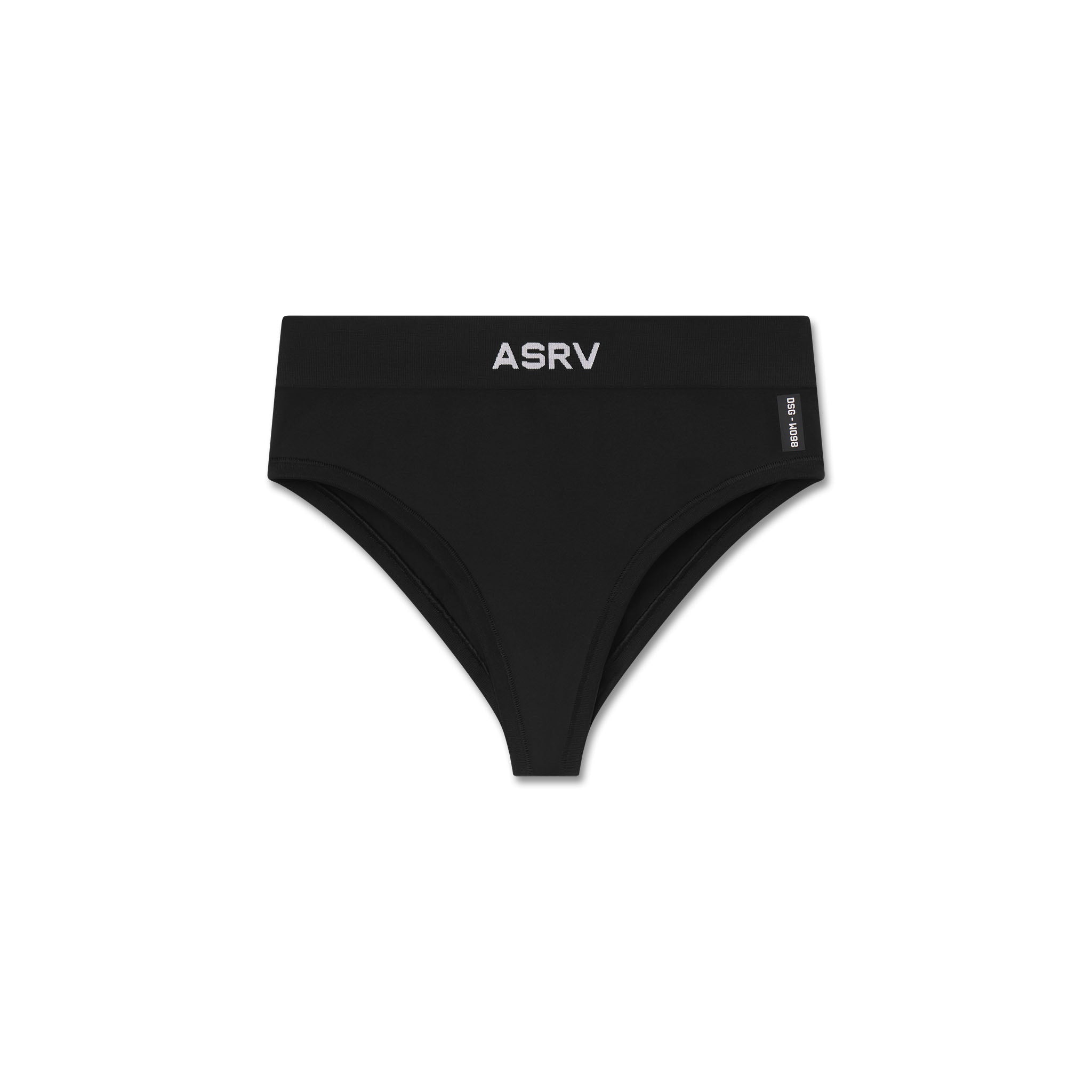 Flatlay LYCRA® ADAPTIV Seamless Underwear in black, front view