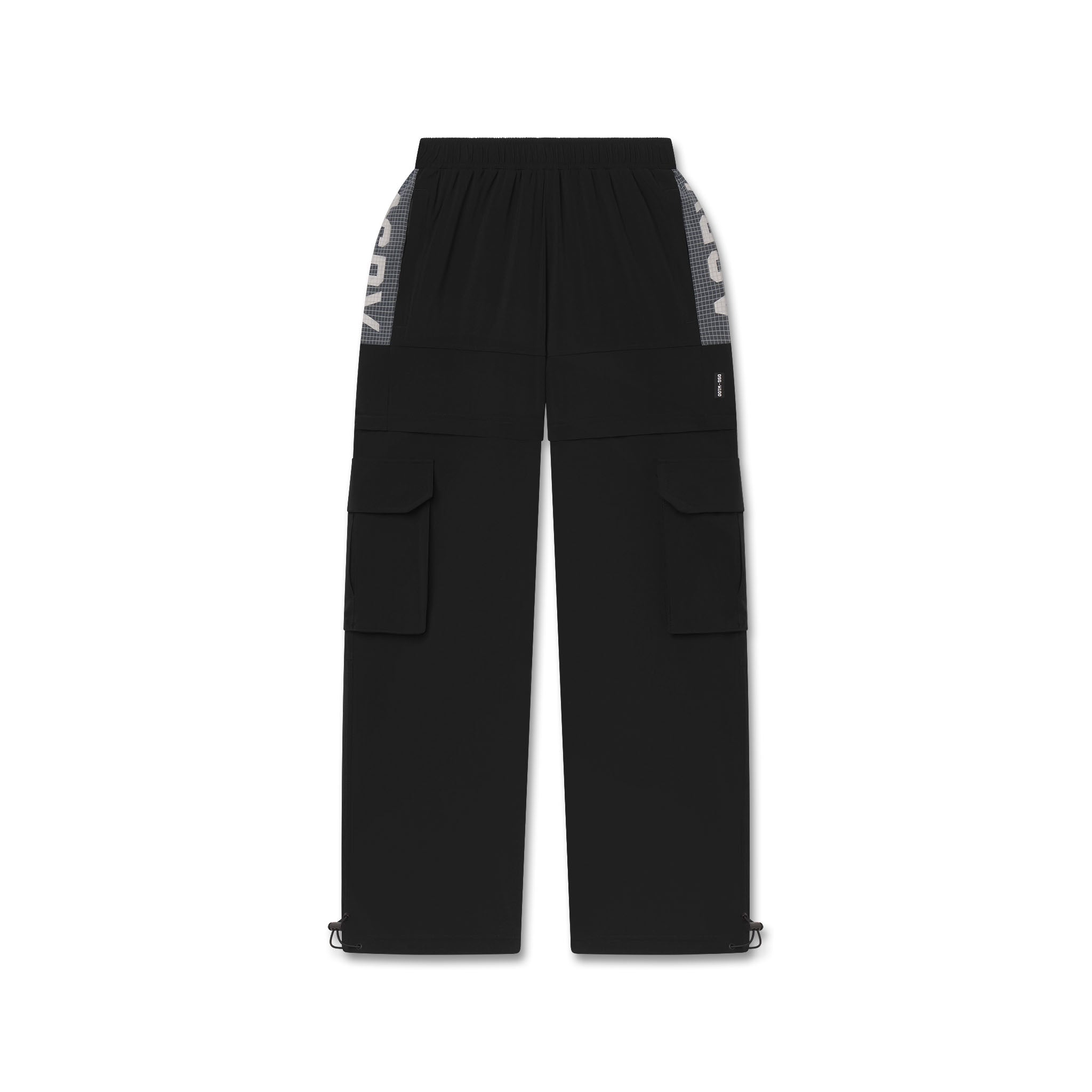 Flatlay W100 2-in-1 convertible pant in black, front view