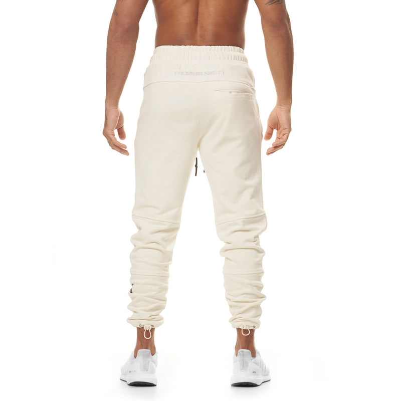 0266. Garment-Dyed French Terry Relaxed Jogger - Ivory Cream