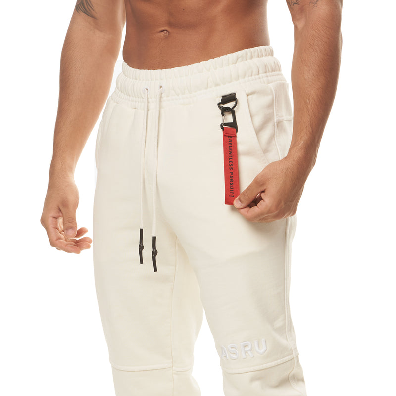 0266. Garment-Dyed French Terry Relaxed Jogger - Ivory Cream