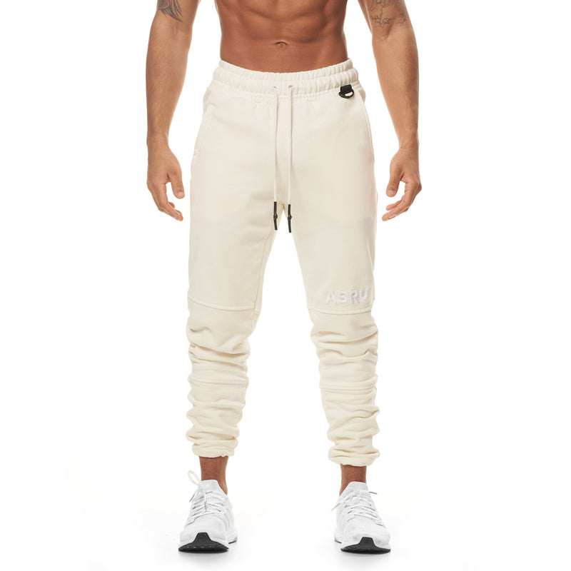 0266. Garment-Dyed French Terry Relaxed Jogger - Ivory Cream