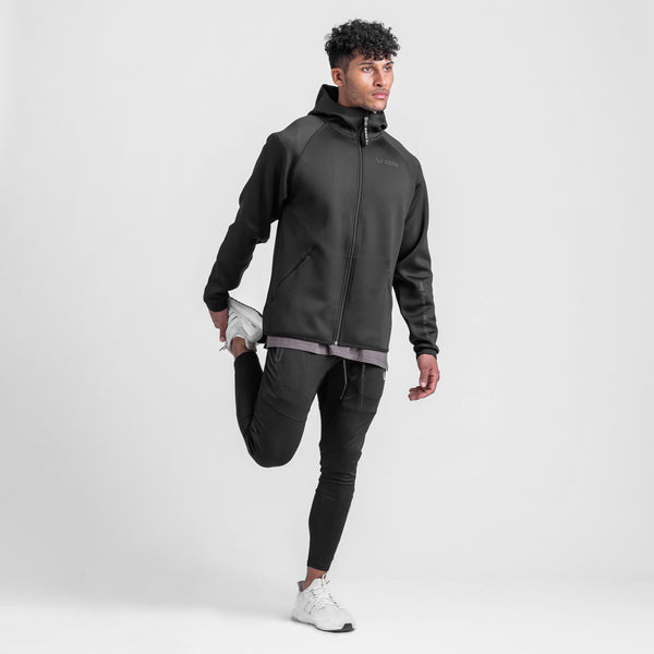 0430. Coolever™ Full Zip Hoodie - Black