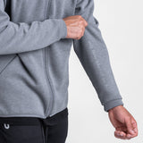0430. Coolever™ Full Zip Hoodie - Athletic Grey