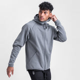 0430. Coolever™ Full Zip Hoodie - Athletic Grey