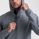 0430. Coolever™ Full Zip Hoodie - Athletic Grey