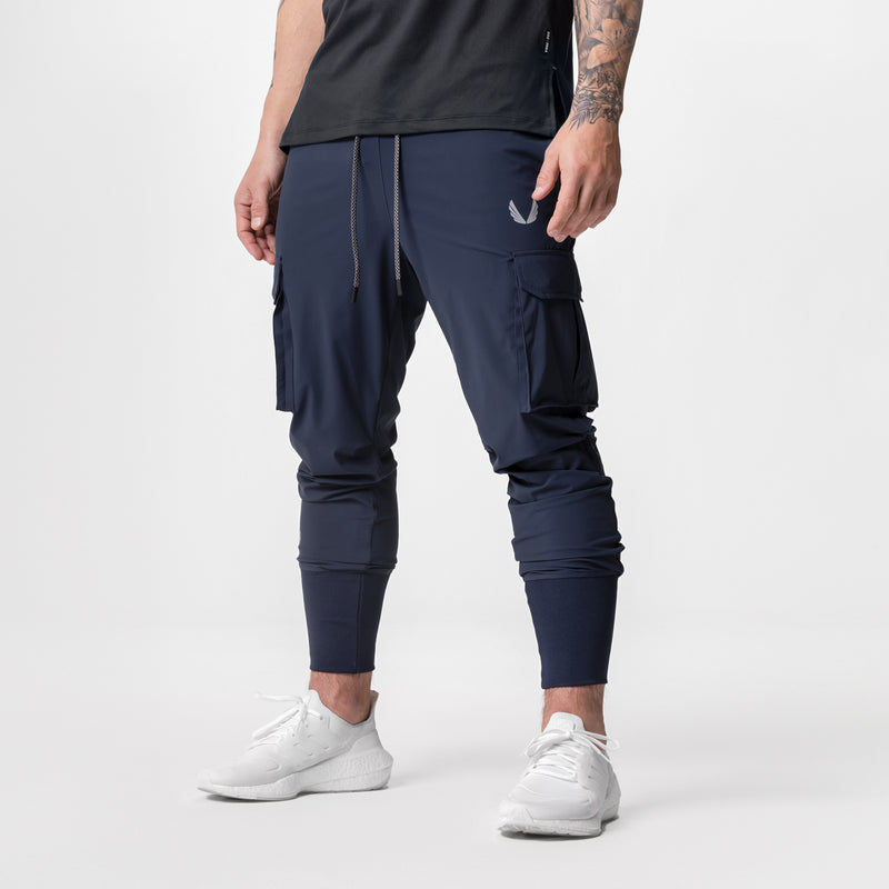 0437. TETRA-LITE™ Cargo High Rib Jogger - Navy Reflective