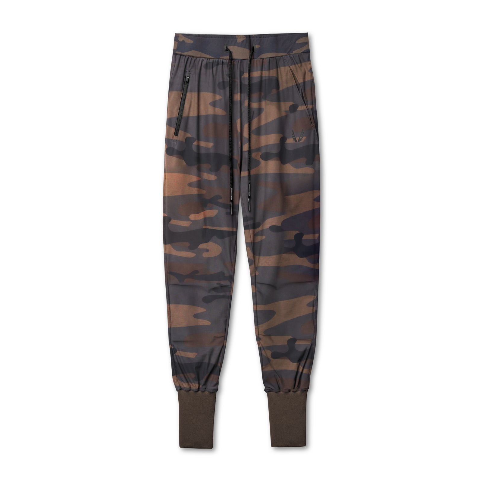 Flatlay of Tetra-Lite® High Rib Jogger in rust camo, front view