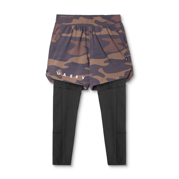 0561. Ultralight 2-in-1 Legging Short - Rust Camo