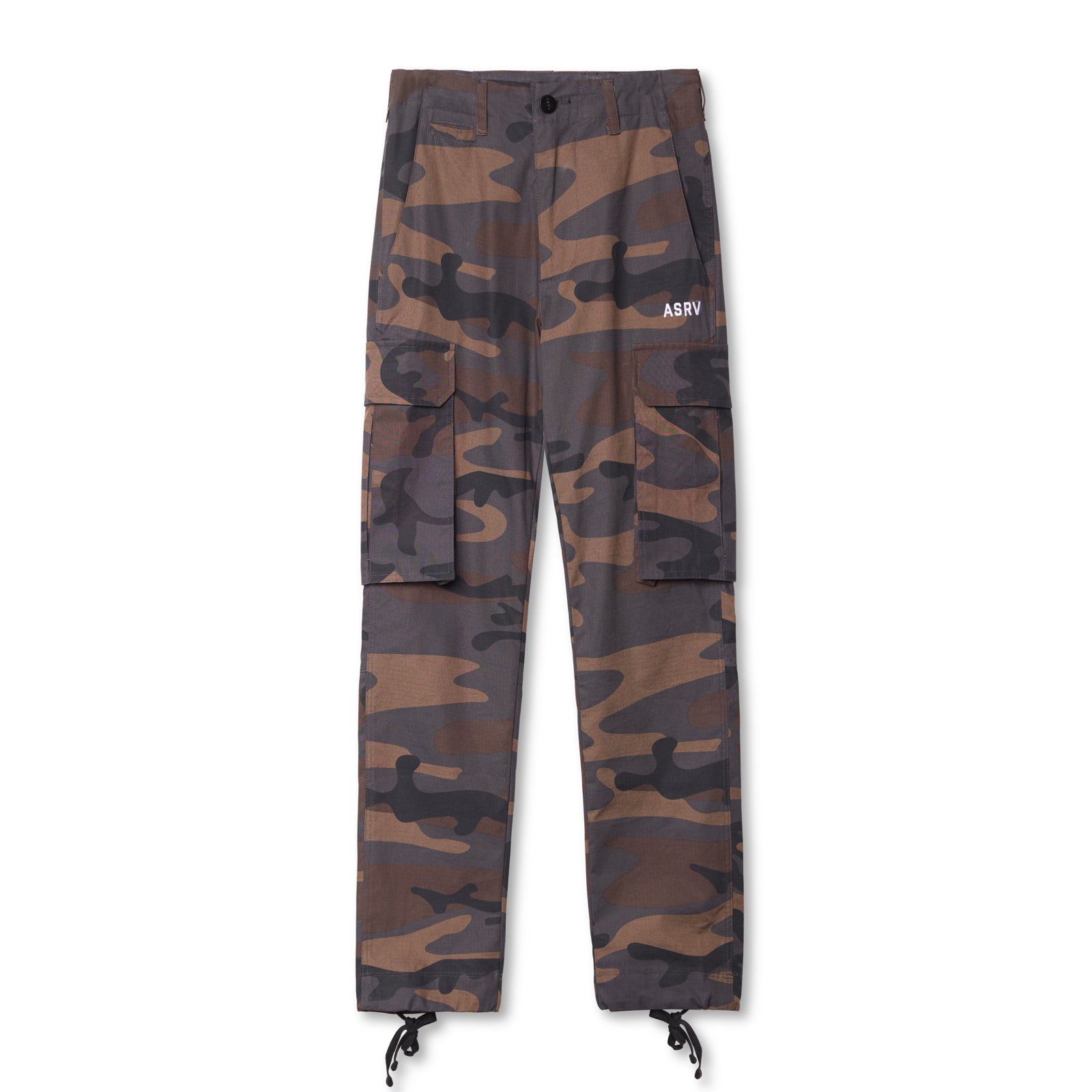flatlay Weather-Ready Technical Cargo Pant in rust camo, full length view