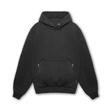 0597. Stone Washed Tech Hoodie - Black