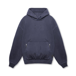 0597. Stone Washed Tech Hoodie - Navy
