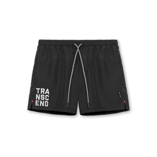 0601. Vintage 5" Training Short - Black "Transcend"