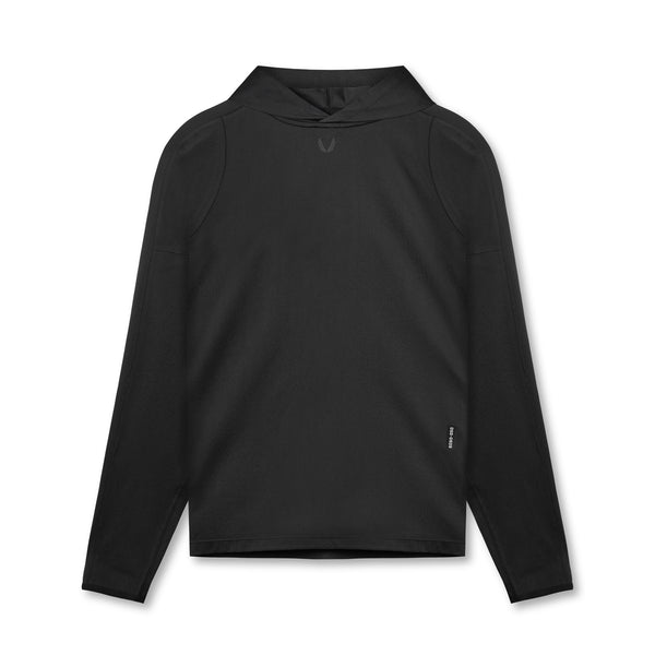 0609. Nano-Mesh Fitted Hoodie - Black