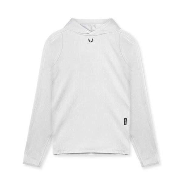 0609. Nano-Mesh Fitted Hoodie - White