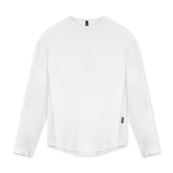 0611. CottonPlus™ Vented Long Sleeve - White