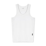 0619. Nano-Mesh Slim Fit Tank Top - White