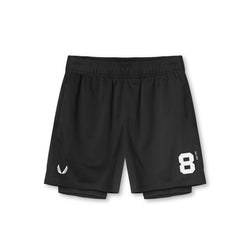 0620. SilverPlus™ Mesh Rec Liner Short - Black/Black