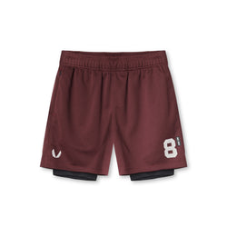 0620. SilverPlus™ Mesh Rec Liner Short - Crimson Red/Black