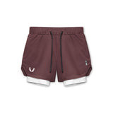 0662. Silver-Lite™ 2.0 5” Liner Short - Plum/White
