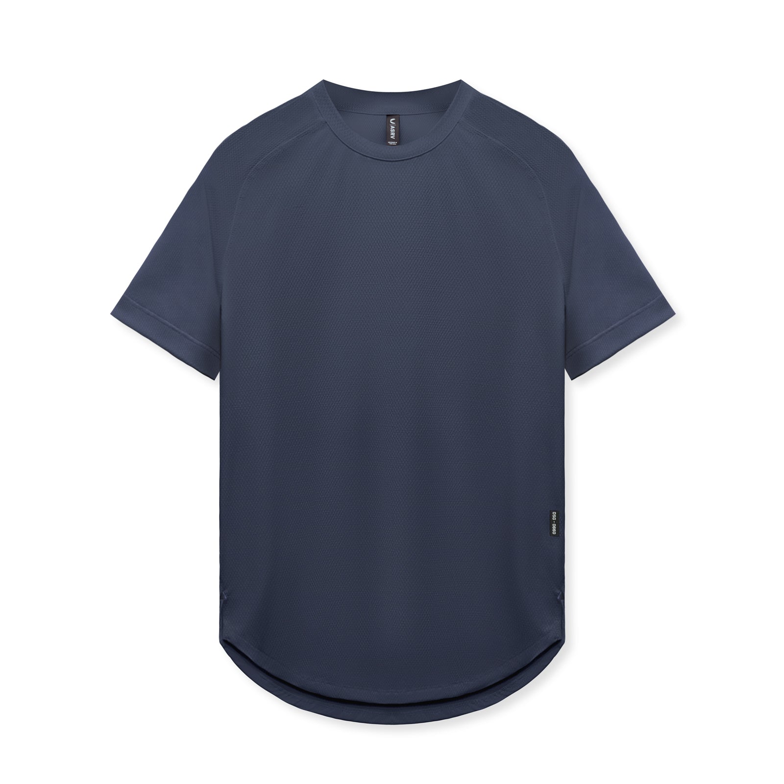 AeroSilver Established Tee in navy, front view