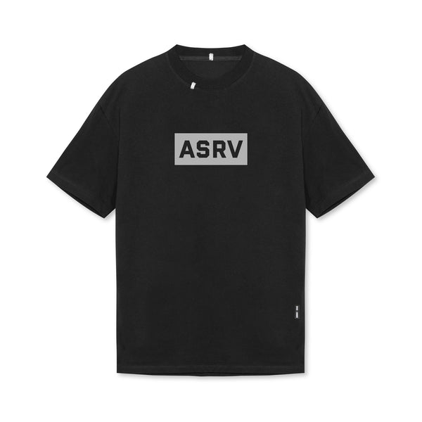 0669. Technical Essentials Relaxed Tee - Black "Box Logo"