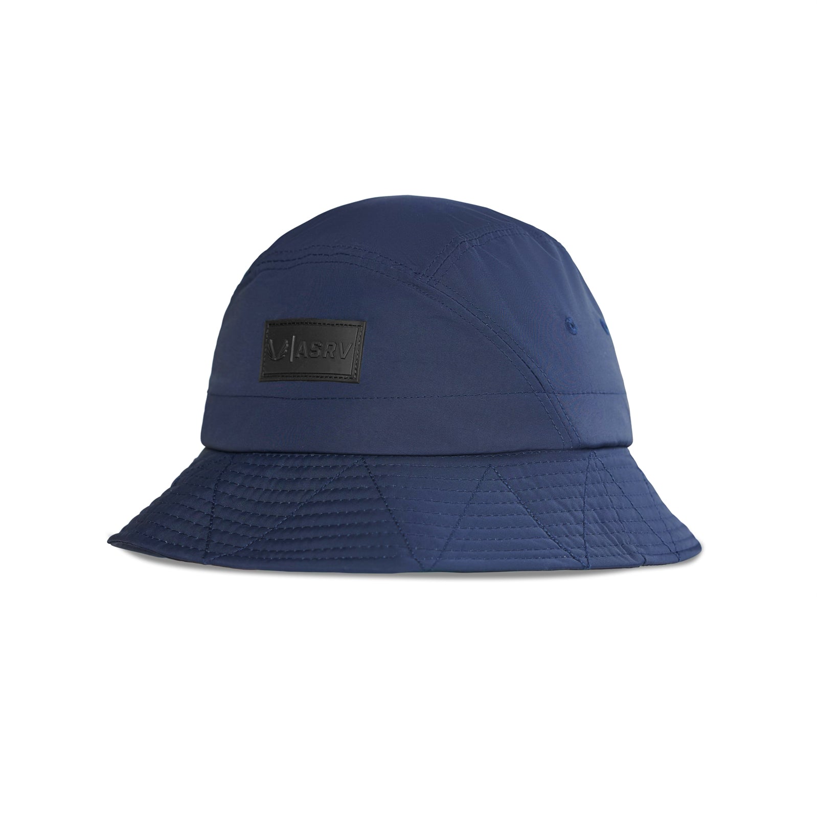 Flatlay 0672 Hipora® Bucket Hat in navy with patch logo, front view
