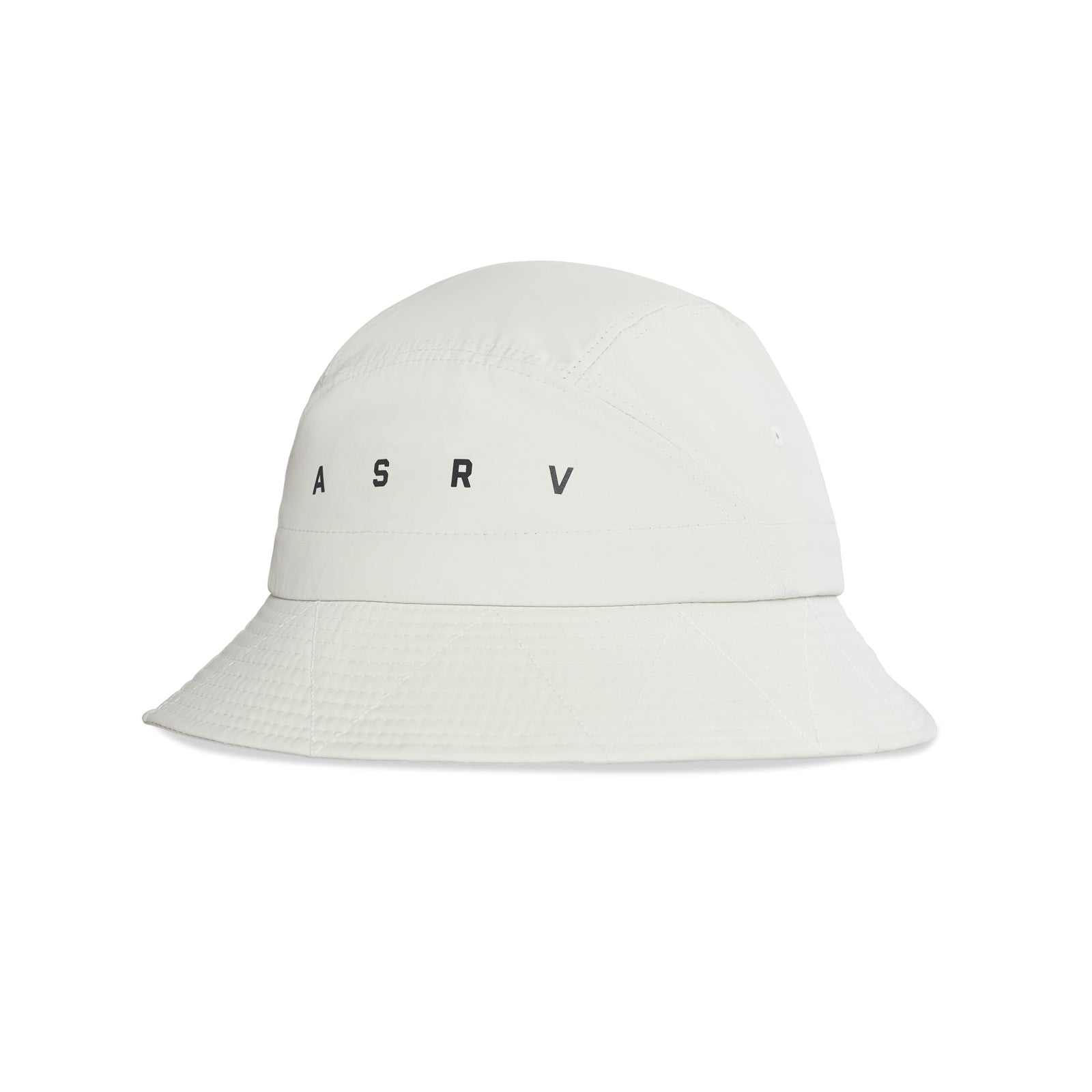 Flatlay ASRV Hipora® Bucket Hat in stone, front view