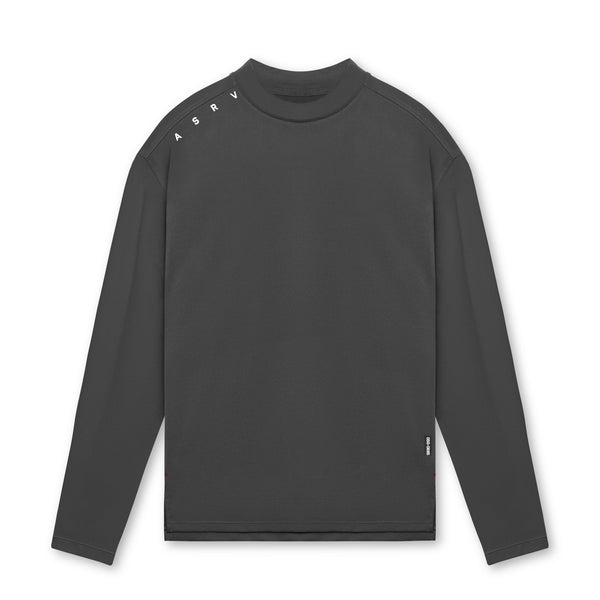 0685. Core Mock Neck Long Sleeve - Space Grey