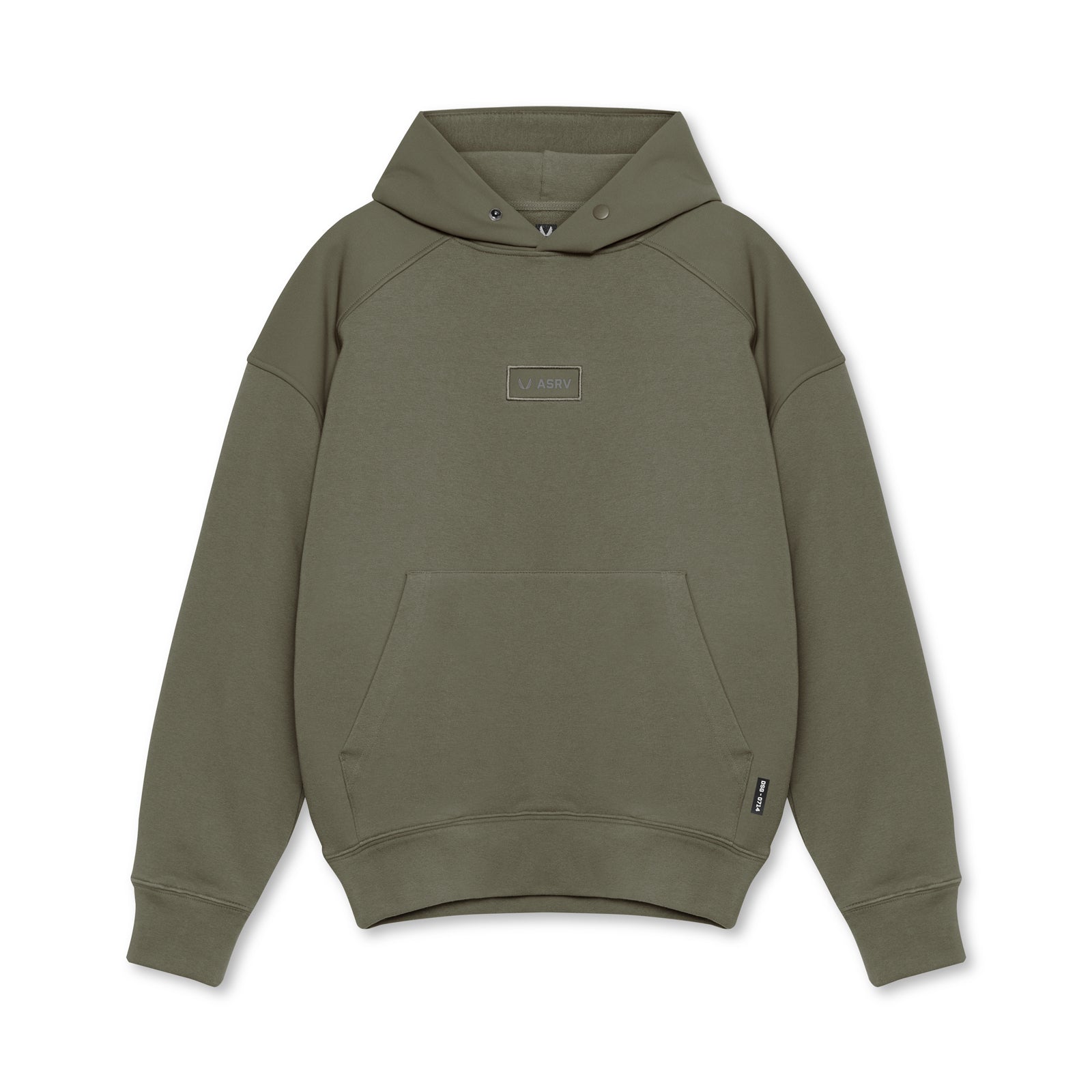 0714. Tech-Terry™ Waterproof Panel Hoodie - Olive – ASRV