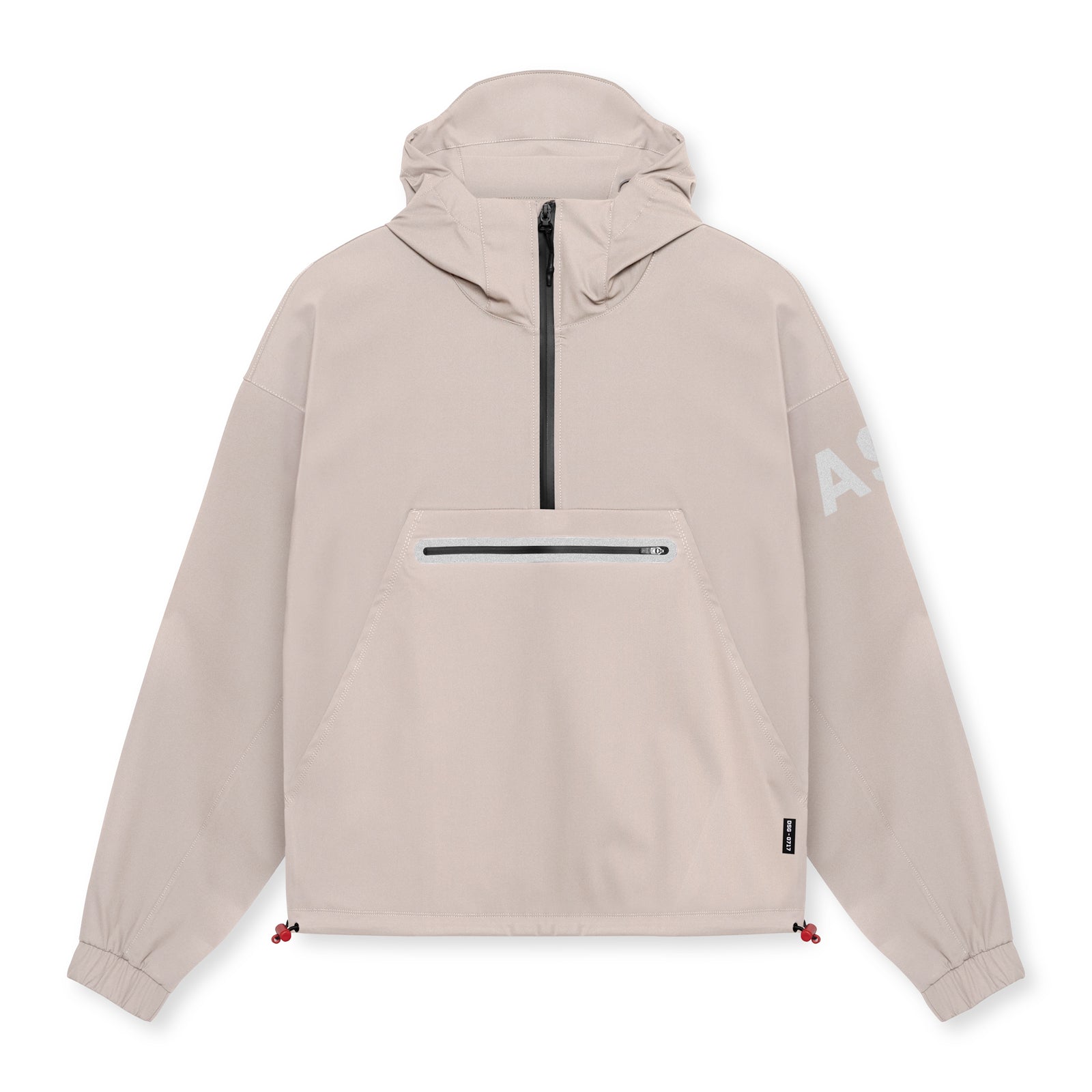 flatlay Weather-Ready Anorak Jacket in chai beige, front view