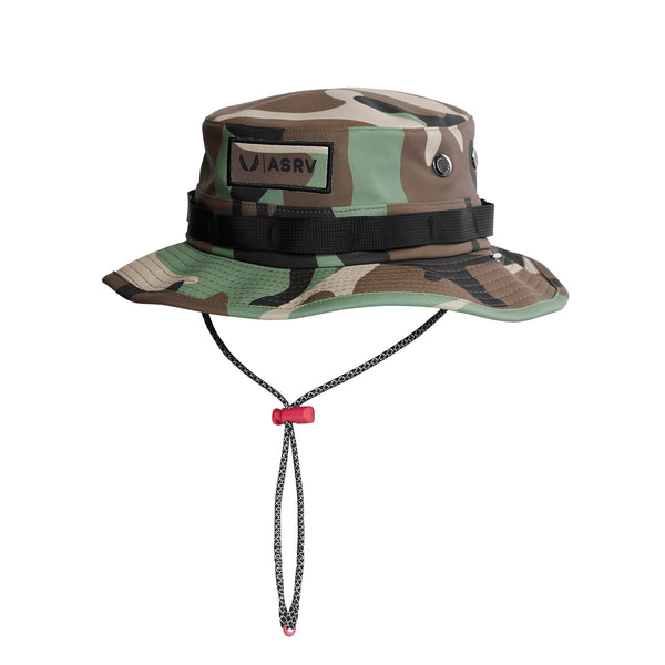 0718. Waterproof Vented Boonie Hat - Woodland Camo – ASRV