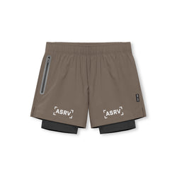 0761. Ripstop 5” Liner Short - Deep Taupe